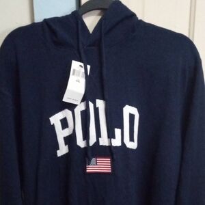 Nwt Polo By Ralph Lauren Knit Sweater Hoodie Xxl Fire Sweater   Don't Want 🔥🔥